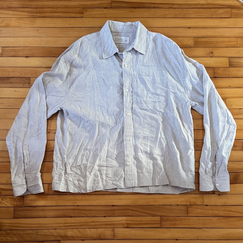 Abercrombie linen button down shirt